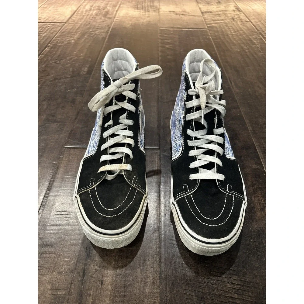 VANS Sk8 Hi Bolt, Liquify Black Blue White, Mens‎ US Size 11.5 High Top Colorful